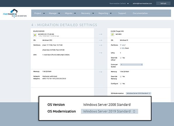 OS migration screen-extended4